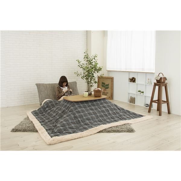 こたつ ローテーブル 幅90cm 木製 オールシーズン 中間スイッチ 2WAY リビング ダイニング インテリア家具 - 画像 (5)