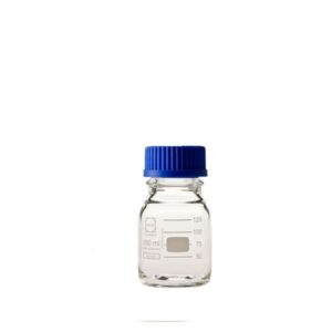 【柴田科学】ねじ口びん(メジュームびん) 青キャップ付 150mL【10個】 017200-150A