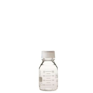 【柴田科学】プレミアムボトル(メジュームびん) 白キャップ付 250mL【10個】 017260-250A