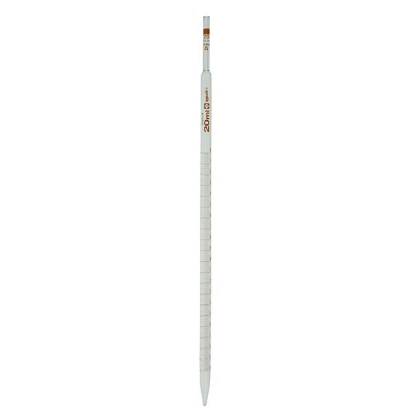 【柴田科学】メスピペット 中間目盛 カスタムA 20mL【10本】 021040-20A
