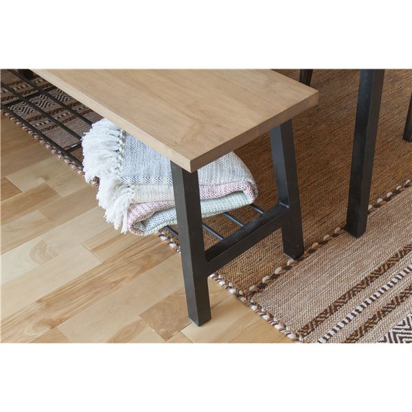 ベンチ ダイニングベンチ 幅120cm 木製 リビング ダイニング インテリア家具 店舗 備品 什器 - 画像 (2)