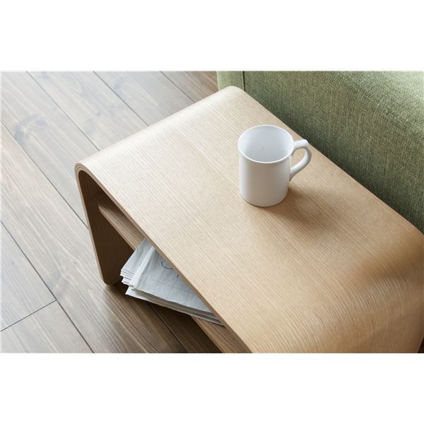 サイドテーブル ミニテーブル 幅50cm ウォルナット リビング ダイニング インテリア家具 お店 什器 備品 - 画像 (4)