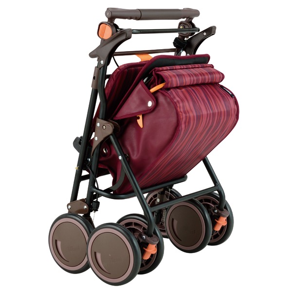 シルバーカー/手押し車 【スタンダードタイプ】 最大積載荷重:10.0kg 幸和製作所 『カゴノアL』 レッド 〔介護用品〕 - 画像 (2)