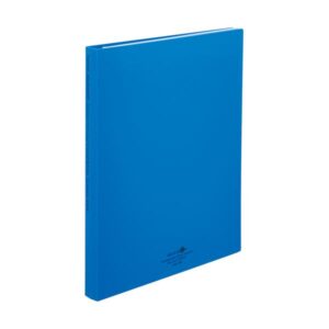 (まとめ) リヒトラブ AQUA DROPs クリヤーブック(クリアブック)(ポケット交換タイプ) A4タテ 30穴 30ポケット付属 背幅25mm 青 N5016-8 1冊 【×10セット】