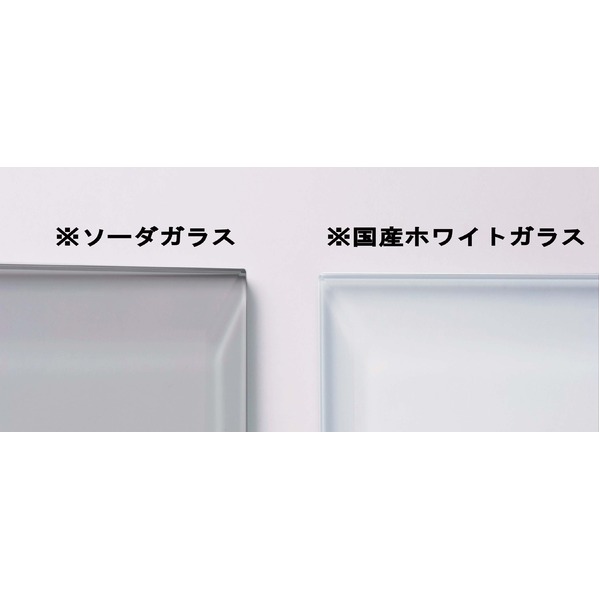 2倍拡大鏡付き卓上ミラー 【壁掛け・置き型両用】 ホワイトガラス使用 日本製 - 画像 (3)