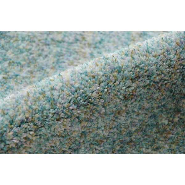 ラグマット/絨毯 【3畳 ミックスカラー ブルー 約190×240cm】 日本製 抗菌 防臭 防ダニ タフト 床暖房対応 〔リビング〕【代引不可】 - 画像 (4)