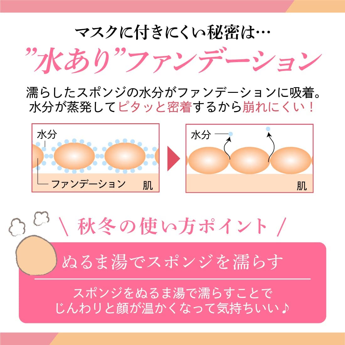 汗に強い夏専用 ファンデーション 水あり サマーケーキ 643 ナチュラル 16g ( 水使用 化粧崩れ対策 ) ナチュラクター - 画像 (6)
