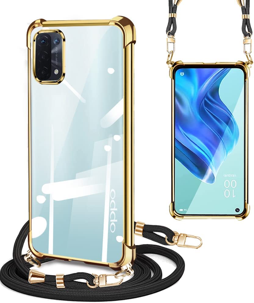 OPPO Reno5 A ケース クリア ショルダーストラップ Reno5a スマホケース 耐衝撃 オッポ リノ5A ケース サムスン 肩掛 - 画像 (7)