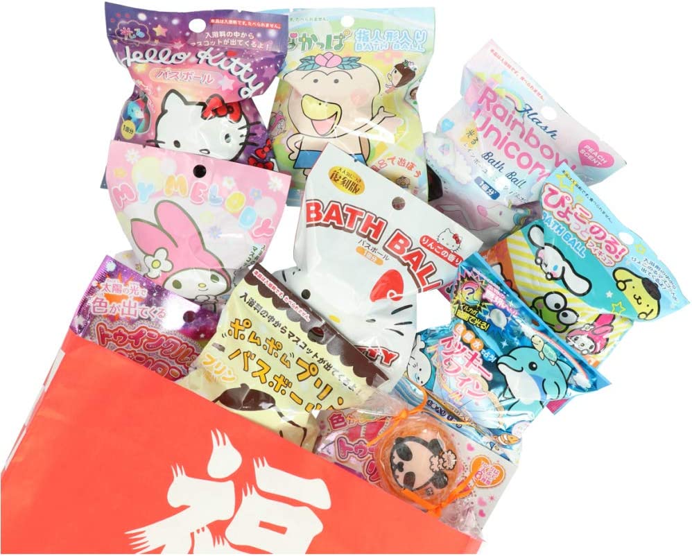 女の子用 キャラクター バスボール 福袋 10個入り + パンダ石けんorフラワーバスペタル1個 詰め合わせ - 画像 (6)