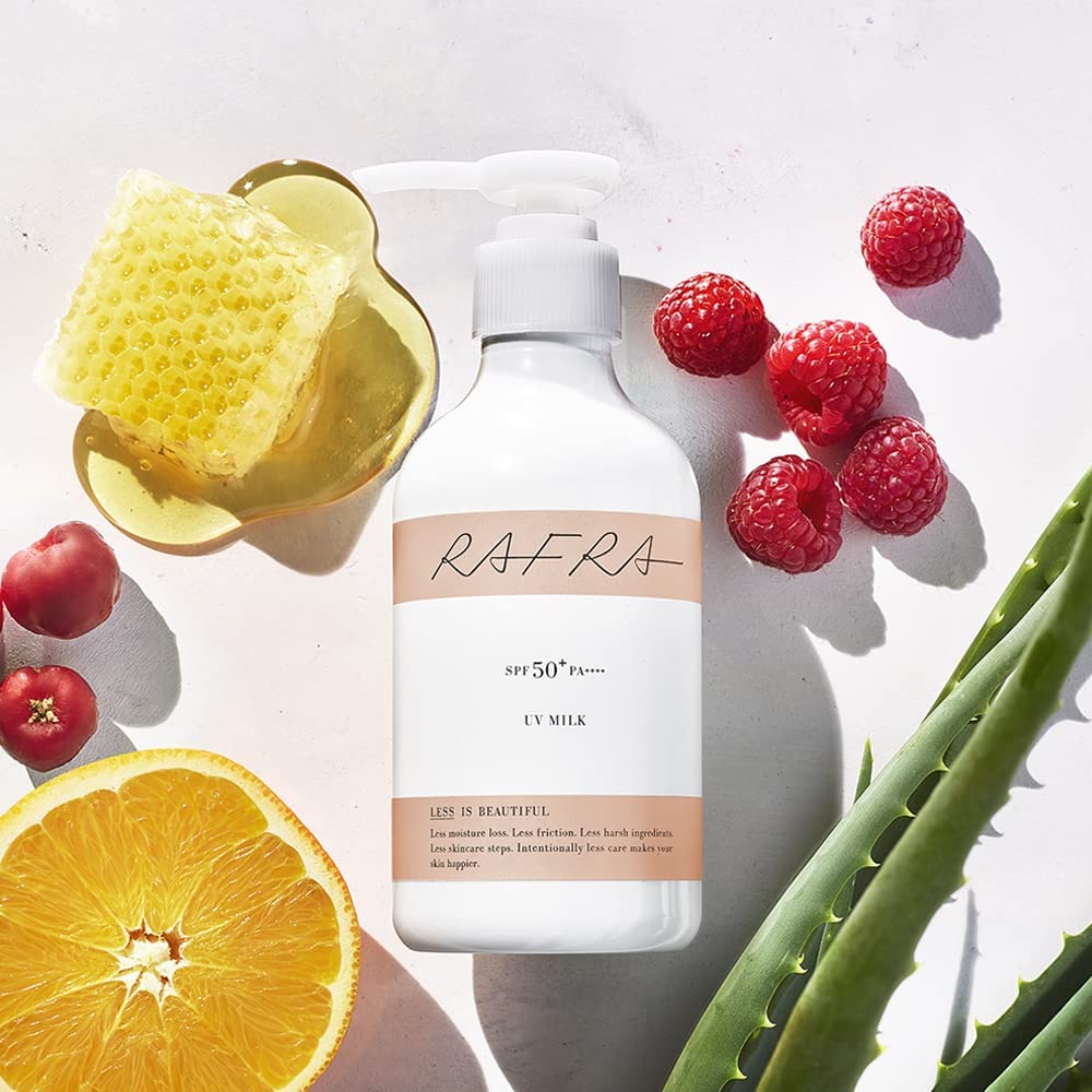 日焼け止めクリーム 180g UVミルク SPF50+ PA++++ (ロングUVA対応 日焼け止め ポンプタイプ 大容量 ウォータ - 画像 (9)