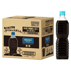 ネスカフェ エクセラ ボトルコーヒー 無糖 ラベルレス 900ml 12本アイスコーヒーコーヒー ペットボトル