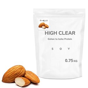 人工甘味料不使用甘くないアーモンド味ソイプロテインGohan to Issho 750G アーモンド味 (ハイクリアー
